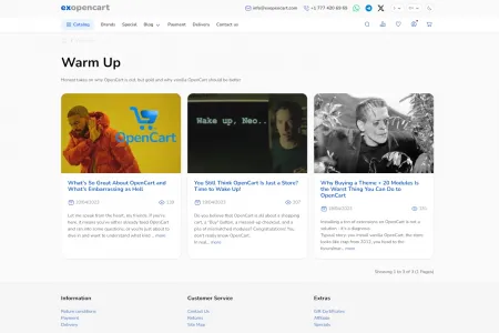 Default blog category layout