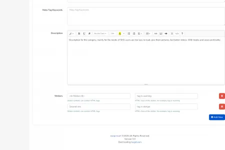 Stickers for Categories