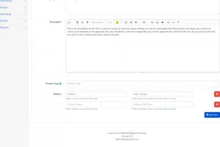 Stickers for Products