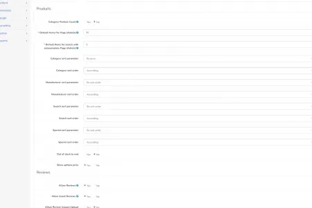 Globas Sort Settings