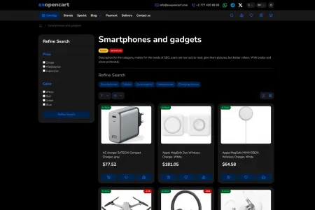 Category page dark mode