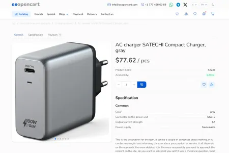 Unit is shown next to price