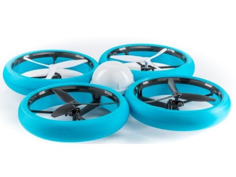 Квадрокоптер FLYBOTIC Бампер Дрон без камеры,  синий