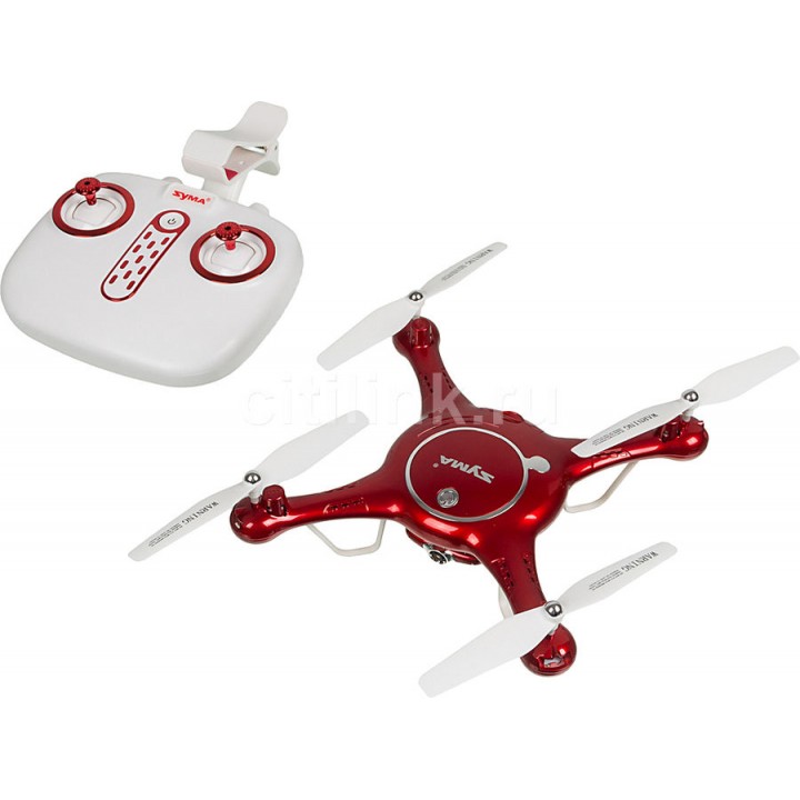 Квадрокоптер Syma X5UW с камерой,  красный