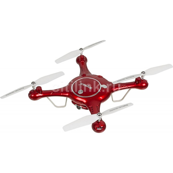 Квадрокоптер Syma X5UW с камерой,  красный
