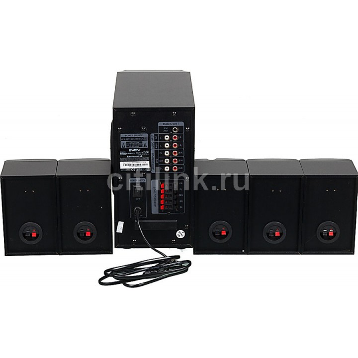 Колонки Sven HT-200,  5.1,  черный