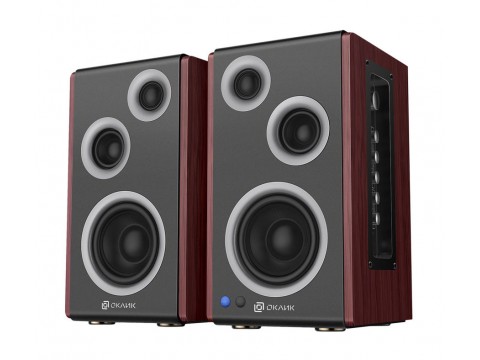 Колонки Bluetooth Oklick OK-117 BT,  2.0,  черный